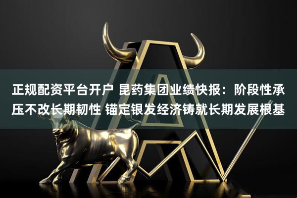 正规配资平台开户 昆药集团业绩快报：阶段性承压不改长期韧性 锚定银发经济铸就长期发展根基